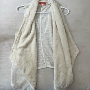 Spoiled Ivory Faux Fur Vest